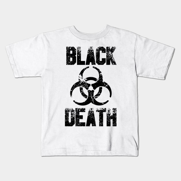 black death Kids T-Shirt by horrorshirt